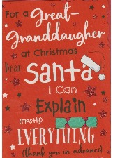 For A Great-Granddaughter At Christmas